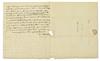 MONROE, JAMES. Autograph Letter Signed, Jas. Monroe, to James Hunter (Dear Sir),